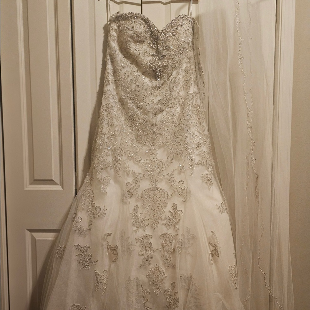 Elegant Ivory  vintage Wedding Dress